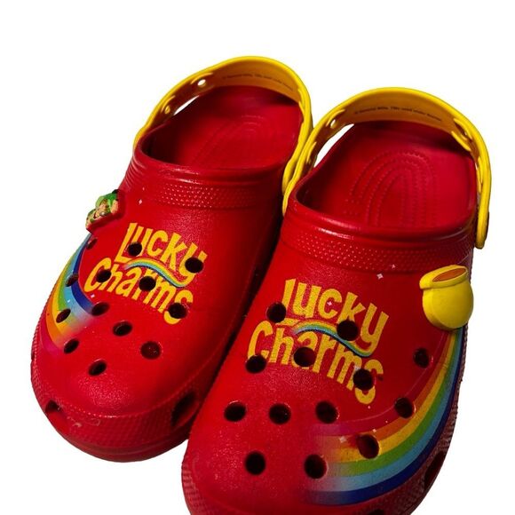 Crocs Classic Lucky Charms Limited Edition Red Slip On Clogs Men Size 9 main image 7